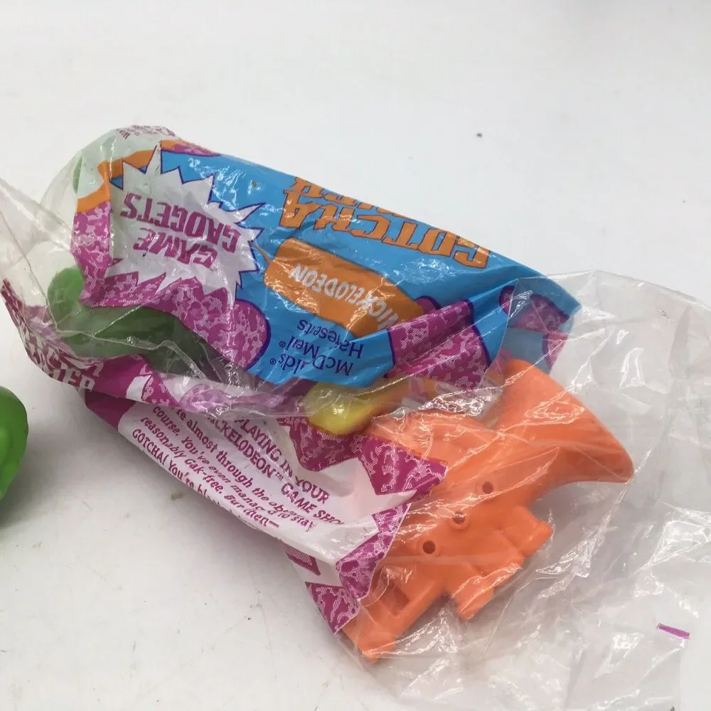 1992 Nickelodeon Game Gadgets McDonalds Happy Meal Toys Lot 4 Slime Mike Vtg